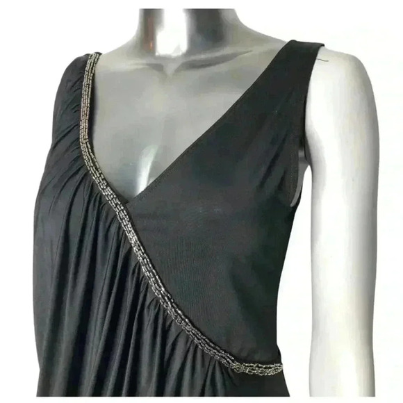 Le Chateau Black Asymmetrical One shoulder Top Size Small - Picture 4 of 4